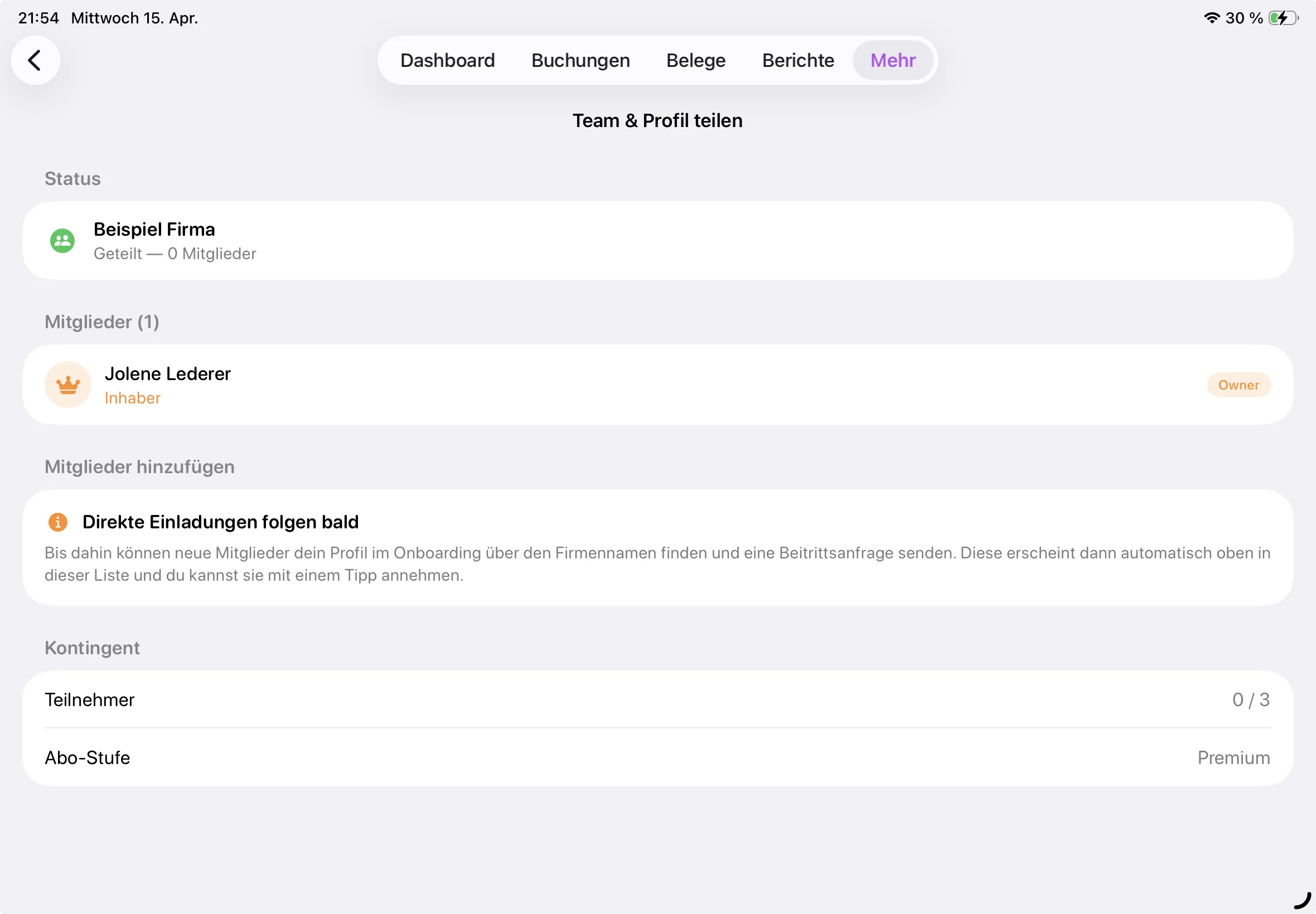 Rollen & Berechtigungen — Accounted.